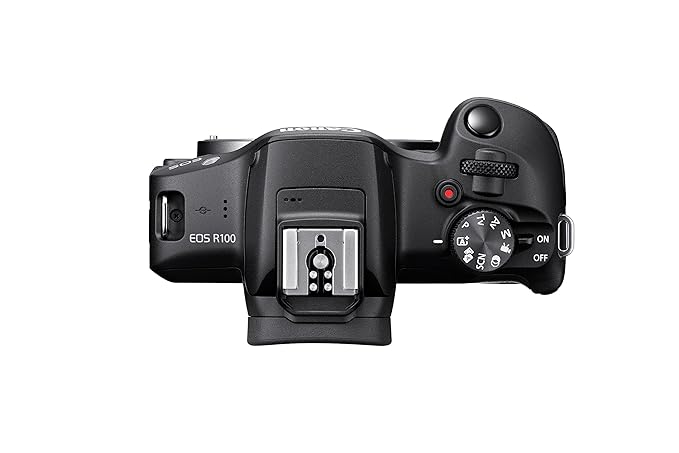 Canon EOS R100 24.1 MP Mirrorless Camera (Black) with RF-S18-45mm f/4.5-6.3 is STM Optical Zoom Lens | 4k Video - Image 7