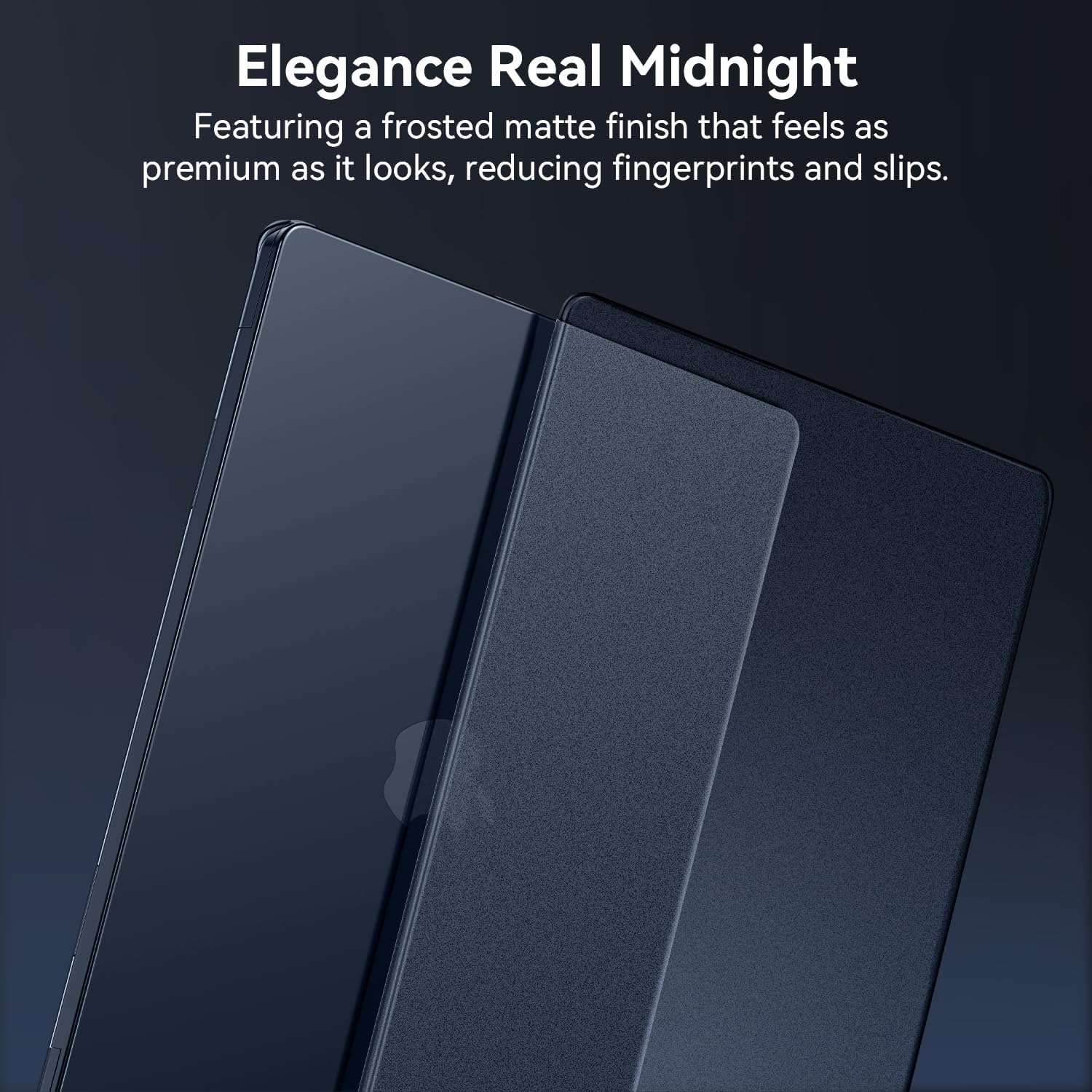 EooCoo Case for MacBook Air M5 13 inch Cover M4-M2 2026-2022 Match Midnight | Compatible for Apple Mac Air 13.6" M5 M4 M3 M2 Invisible Original Texture Frosted Hard Shell Laptop Protection Accessories - Image 5